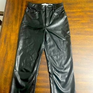 Abercrombie faux leather pants